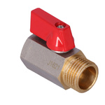 Kurek kulowy mini, nakrętno-wkrętny, 1/2 cala, F-Comfort