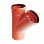 Trójnik redukcyjny kanalizacyjny PCV FI 160x110 45'