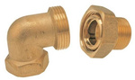 Śrubunek mosiężny 3/4" kątowy z oringiem