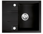 Zlewozmywak granitowy Mezzo II 1-komorowy z ociekaczem 48 / 58, grafit