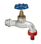 Zawór zaporowy ze złączką do węża żeliwny ocynkowany 1/2